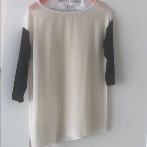 BAILEY 44 white and black blouse